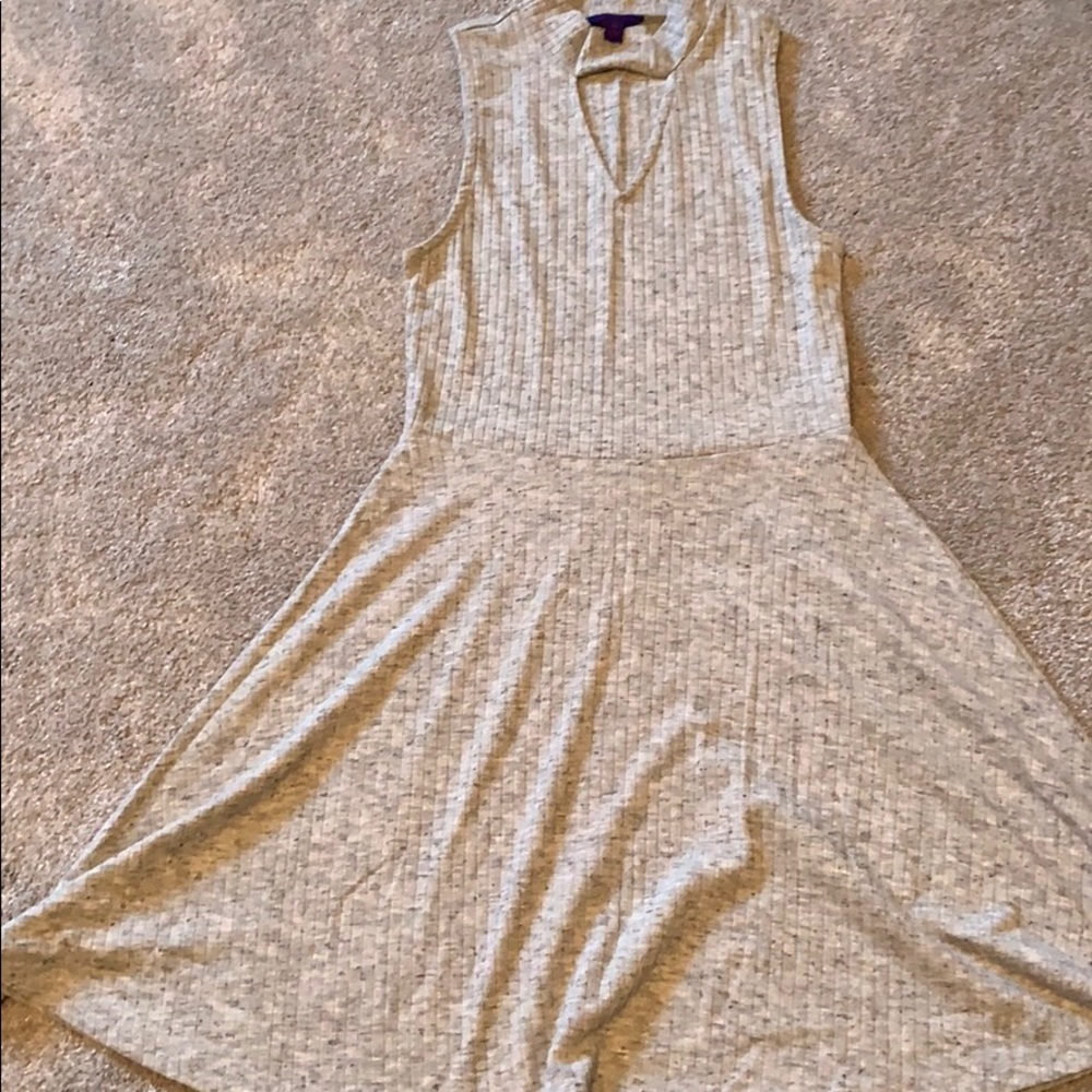 Gray midi dress